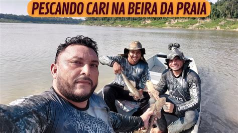 PESCANDO PEIXE CARI NA BEIRA DA PRAIA YouTube