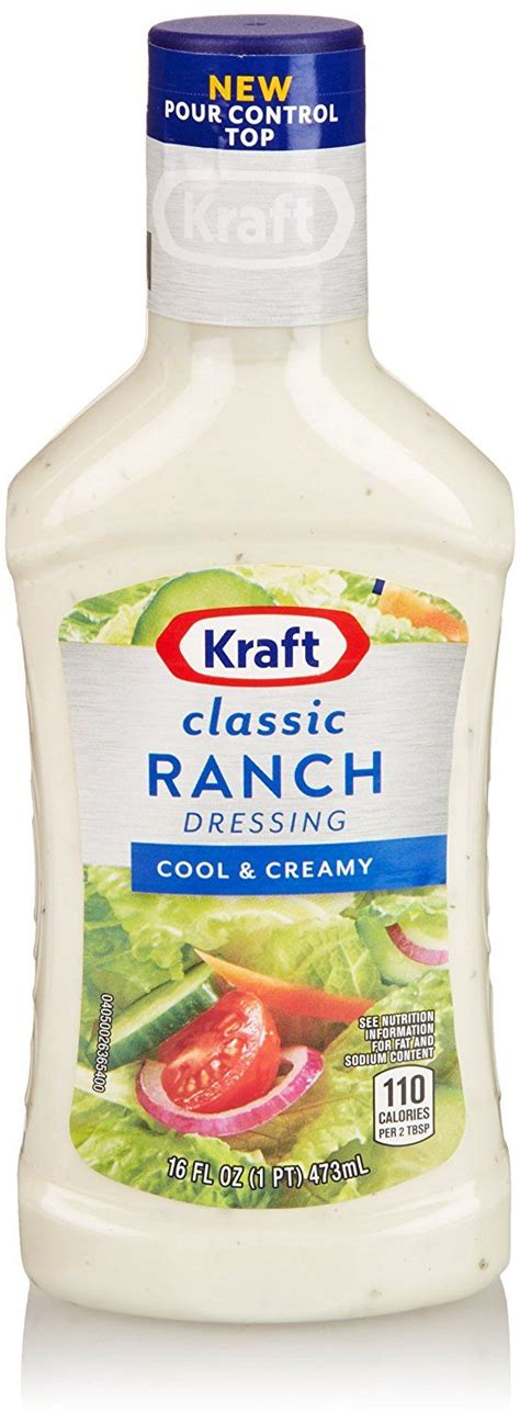 Kraft Classic Ranch Salad Dressing 16 Fl Oz Bottle Classic Ranch Dressing Ranch Dressing