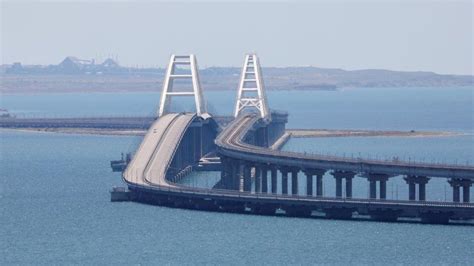 Ukraine War Crimea Bridge Targeted By Missiles Russia Says Bbc News