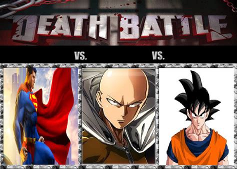 Superman Vs Saitama Vs Goku By Lightarcindumati On Deviantart