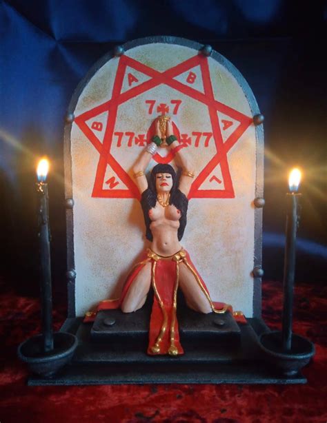 Babalon Statue Thelema Crowley Babalon Sigil Altar Tool Witch Etsy