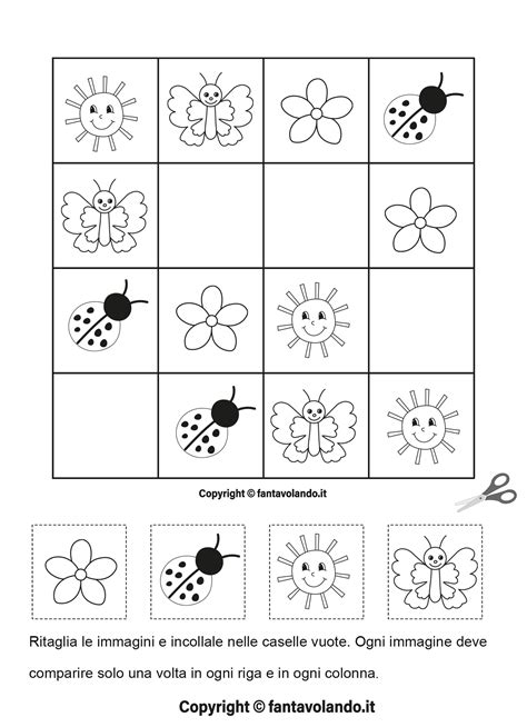 Schede Didattiche Sudoku Di Primavera Fantavolando