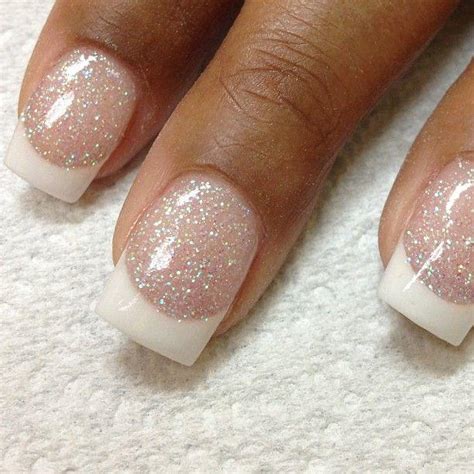 Wedding Nail Designs Sparkle French Manicure 2057314 Weddbook