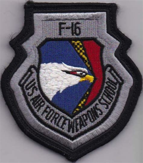 0016th Weapons Squadron F-16 USAF Weapons School [Color, on Leather ...