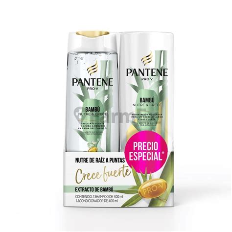 Pack Pantene Bambú Shampoo Acondicionador X 400 Ml