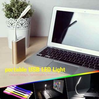 Mini Luz Led Luminária Notebook Pc Usb Flexível Portátil branco