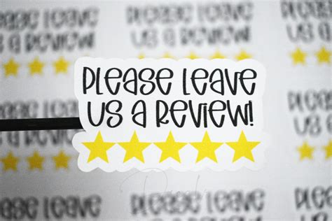 Review Stickers Please Leave Us A Review Stickers Feedback Etsy