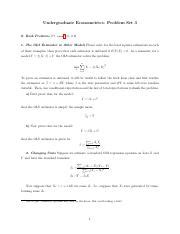 Ps3 Pdf Undergraduate Econometrics Problem Set 3 0 Book Problems 2