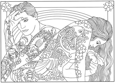 65 Tattoo Coloring Pages Designs You Need To See Alexie