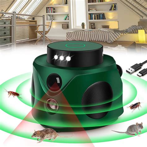 Rodent Repellent Indoor 360 2023 Ultrasonic Mouse Repellent With