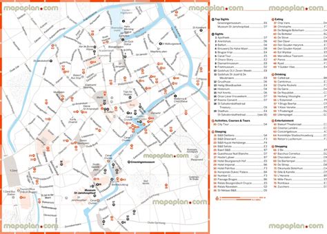 Bruges Tourist Map And Travel Information Download Free Bruges