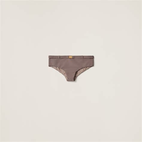 Clay Grey Slip Bikini Miu Miu