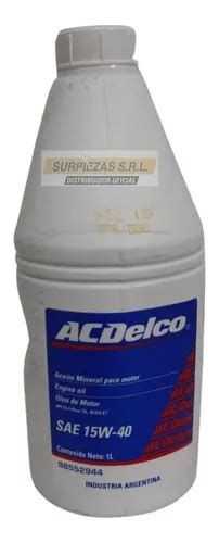 Bidon Aceite Acdelco Mineral Litro W C