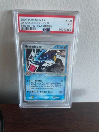 Pokemon Gyarados EX Holo EX Fire Red Leaf Green 109 PSA 3 EBay