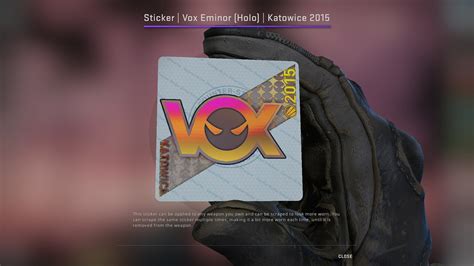 Sticker Spotlight Katowice 2015 Vox Eminor Holo Price Crafts Trend