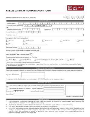 Fillable Online Credit Limit Enhancement Form V Fax Email Print