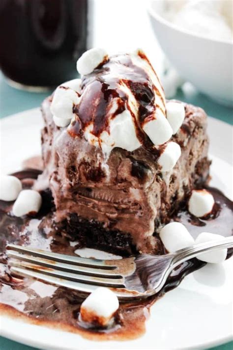 Rocky-Road-Brownie-Ice-Cream-Cake-BITE-1 - Dash of Sanity