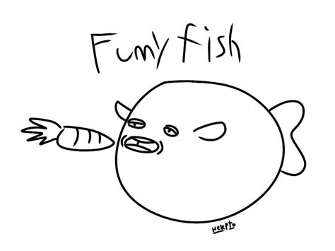 Funny Fish Fanart Pufferfish Eating A Carrot Know Your Meme