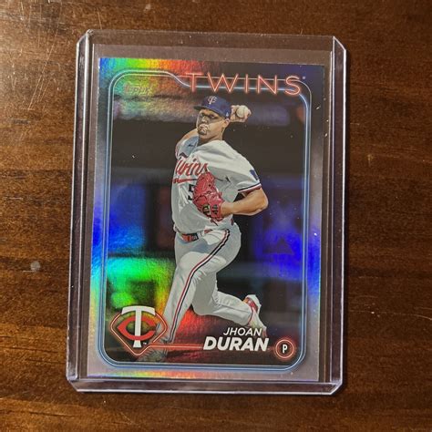 Topps Series Rainbow Foil Jhoan Duran Minnesota Twins Ebay