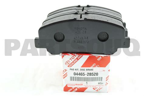 0446528520 Genuine Toyota PAD KIT DISC BRAKE FRONT 04465 28520 EBay