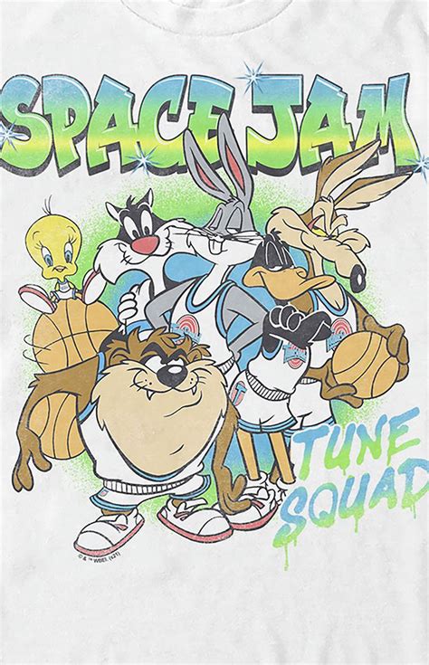 Space Jam Tune Squad T Shirt PacSun Tune Squad Space Jam Squad