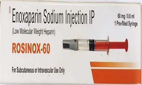 Mg Ml Rosinox Enoxaparin Sodium Injection Ip At Rs Box In