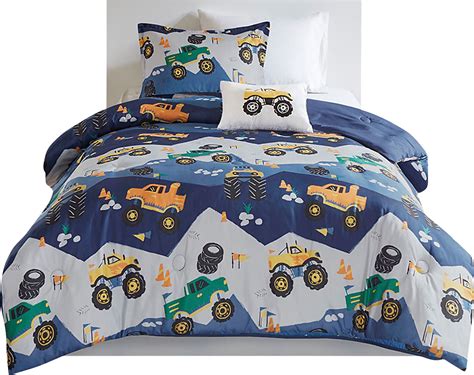 Raoul Blue Twin Comforter Set Rooms To Go