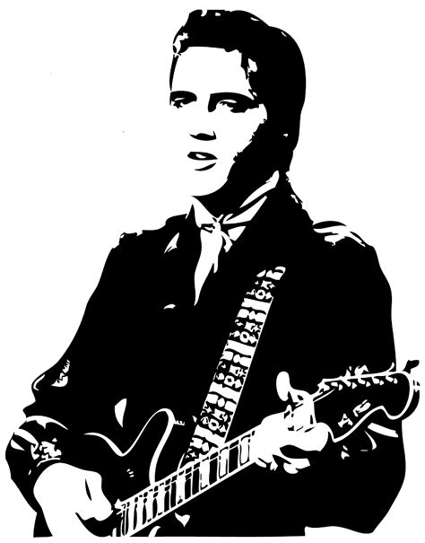 Elvis Presley Wall Art Sticker Rock Roll Singer Decal Music Vinyl