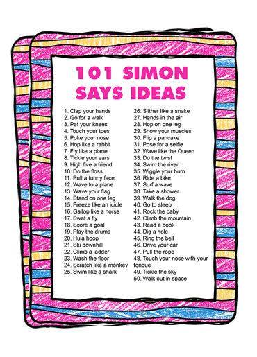 101 Simon Says Ideas | Just Family Fun