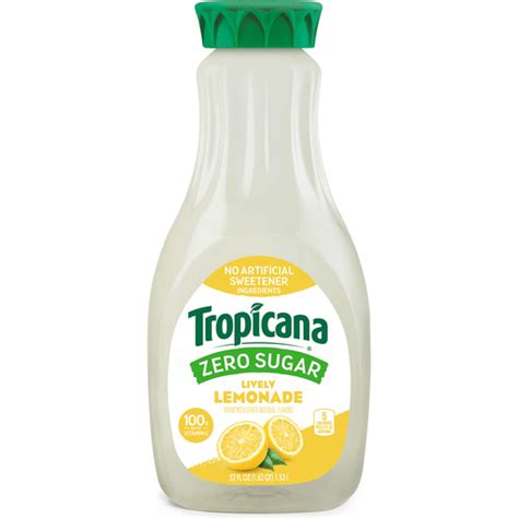 Tropicana Juice Drink Zero Sugar Lively Lemonade Fl Oz Casey S Foods