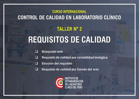 Control De Calidad En Laboratorio Clinico Ielc Del Perú