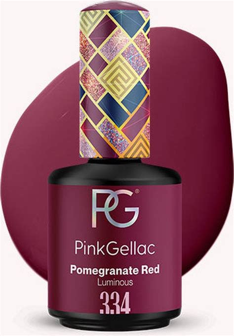 Pink Gellac Pomegranate Red Gellak Vegan Rood Creamy Finish