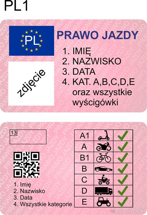 KARTA Z NADRUKIEM PRAWO JAZDY LEGITYMACJE ŚMIESZNE LICENCJE