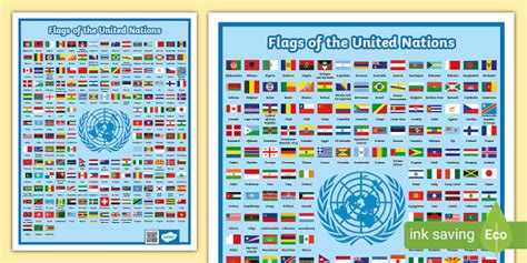 United Nations Countries' Flags (Poster) | Grades 2 - 6 | Twinkl