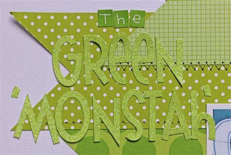 Doodlebug Design Inc Blog Color Challenge Limeade Green Monstah Layout