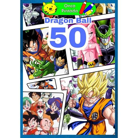 Livro De Colorir Dragon Ball - Kit 50 Desenhos Para Colorir Dragon Ball, livro de colorir | Shopee Brasil
