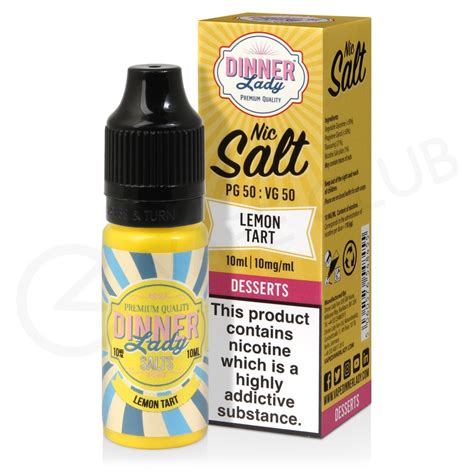 Lemon Tart Nic Salt E Liquid By Dinner Lady For