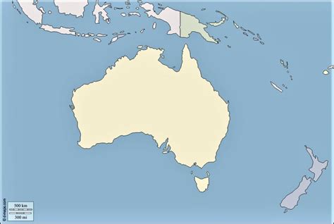 Mapa De Oceania Para Completar Mapas Tarjetas Images