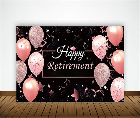 Buy Retirement Party Decoration Backdrop | Party Supplies ...