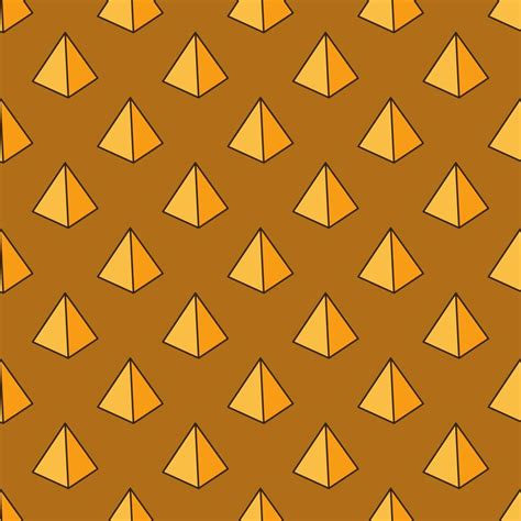 Pyramid vector Egypt History creative yellow seamless pattern 17505012 ...