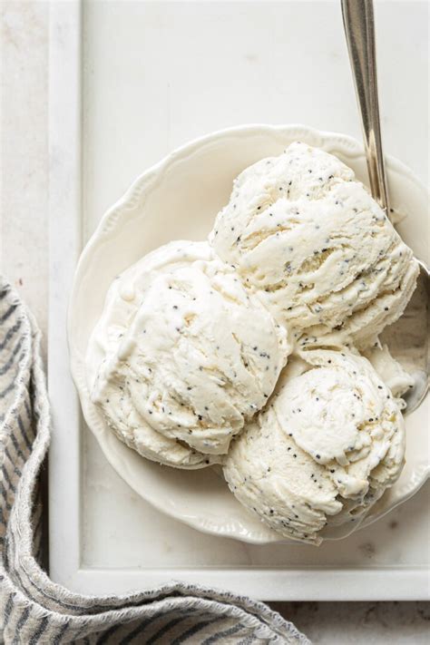 No Churn Lemon Poppy Seed Ice Cream Curly Girl Kitchen