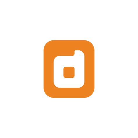 letter d square orange cute logo vector 31384522 Vector Art at Vecteezy