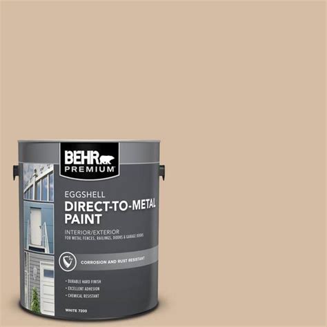 Behr Premium 1 Gal 290e 3 Classic Taupe Eggshell Direct To Metal