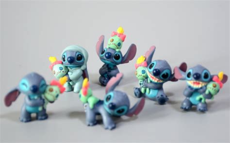 Pcs Set Disney Lilo Stitch Scrump Mini Action Figures Pvc Toys Dolls