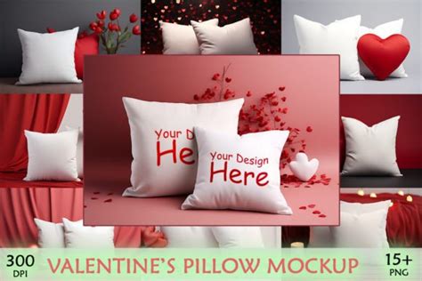 Valentine Pillow Mockup Bundle Graphic By Moro Moro Creative Fabrica