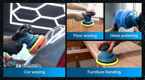 saker cordless car buffer polisher