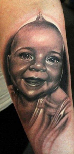 Portrait D’enfant En Tatouage 135 Inkage