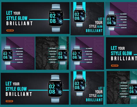 Web Banner Design Smartwatch Banner On Behance