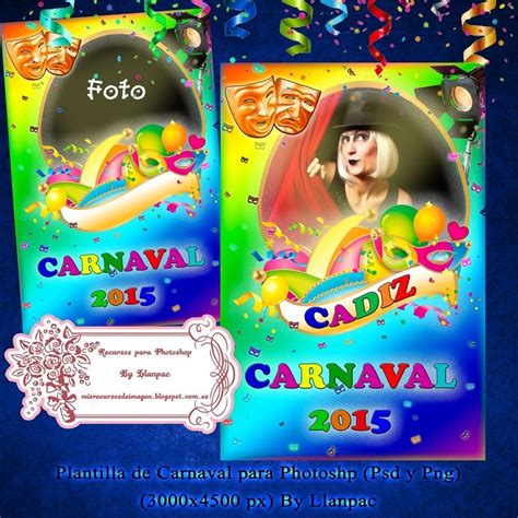 Recursos Photoshop Llanpac Plantilla Para Carteles De Carnaval Y