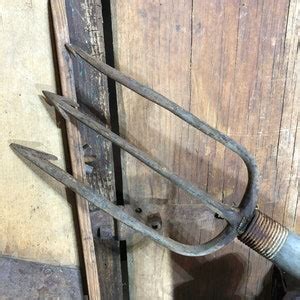 Vintage Fishing Spear..wall Art...spear Fishing, Industrial Salvage ...